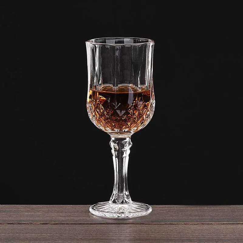 Red Wine Горячая Хрустальный винный бокал алмазные граненые декоративные стекла для красного вина/шампанского/бренди аксессуары для дома и кухни питьевые инструменты - Цвет: Red Wine