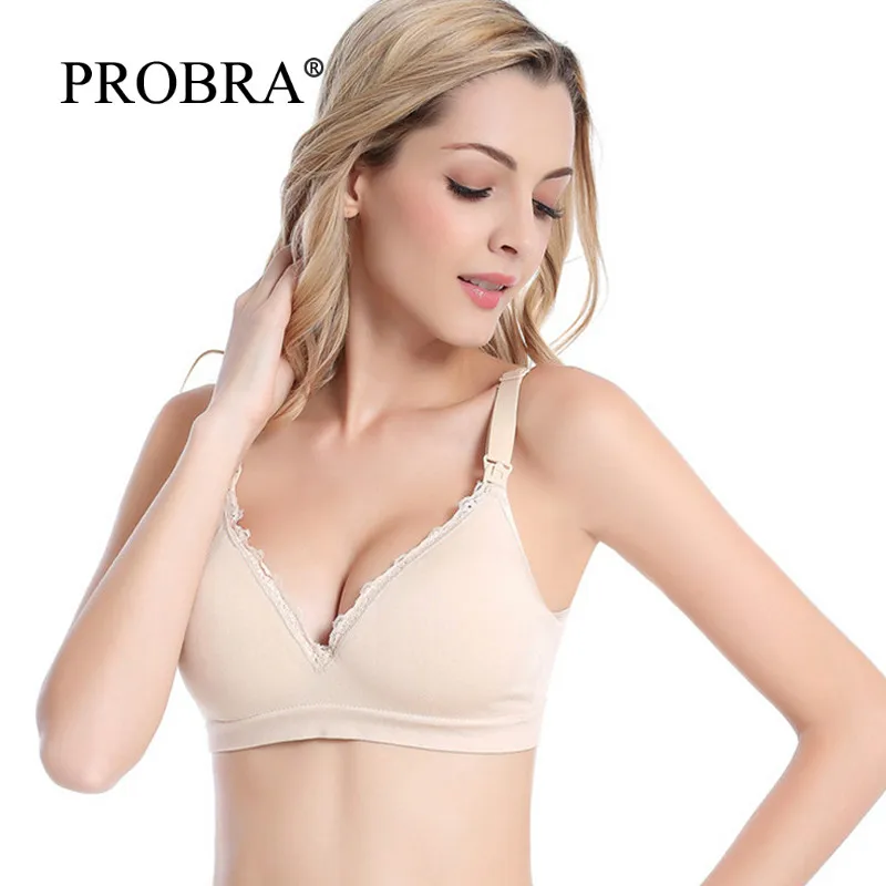 

Brand Lace Cotton Bra Pregnancy Nursing Clothes for feeding Bras lactancia Allaitement Maternity Sleep Underwear Prevent Sagging