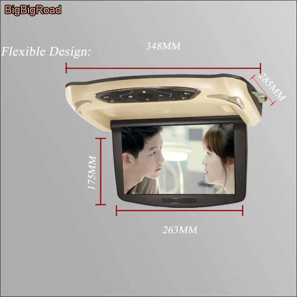 BigBigRoad для Chevrolet пригородного автомобиля на крышу цифровой экран Поддержка HDMI USB FM