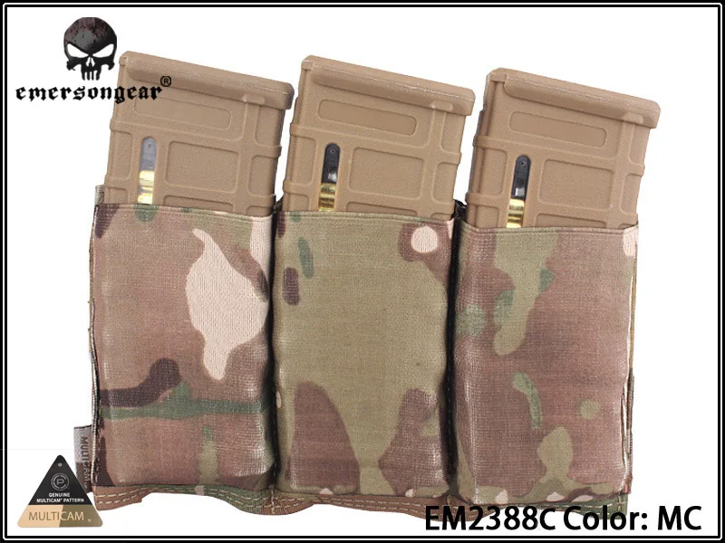 Emersongear M4 Triple Magazine Pouch Combat Molle Tactical FAST EM2388 | Спорт и развлечения