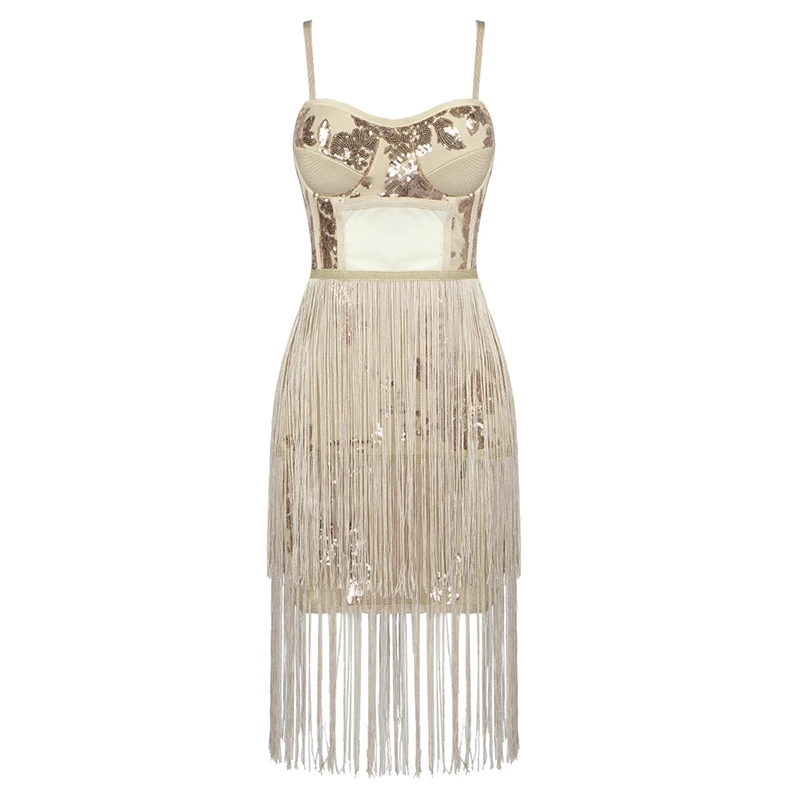 Женское Сетчатое Бандажное платье без рукавов Deavogy вечерние платья