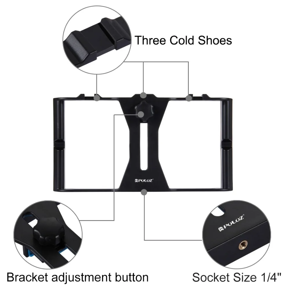 Штатив Трипод со светодиодной подсветкой микрофоном и головкой для