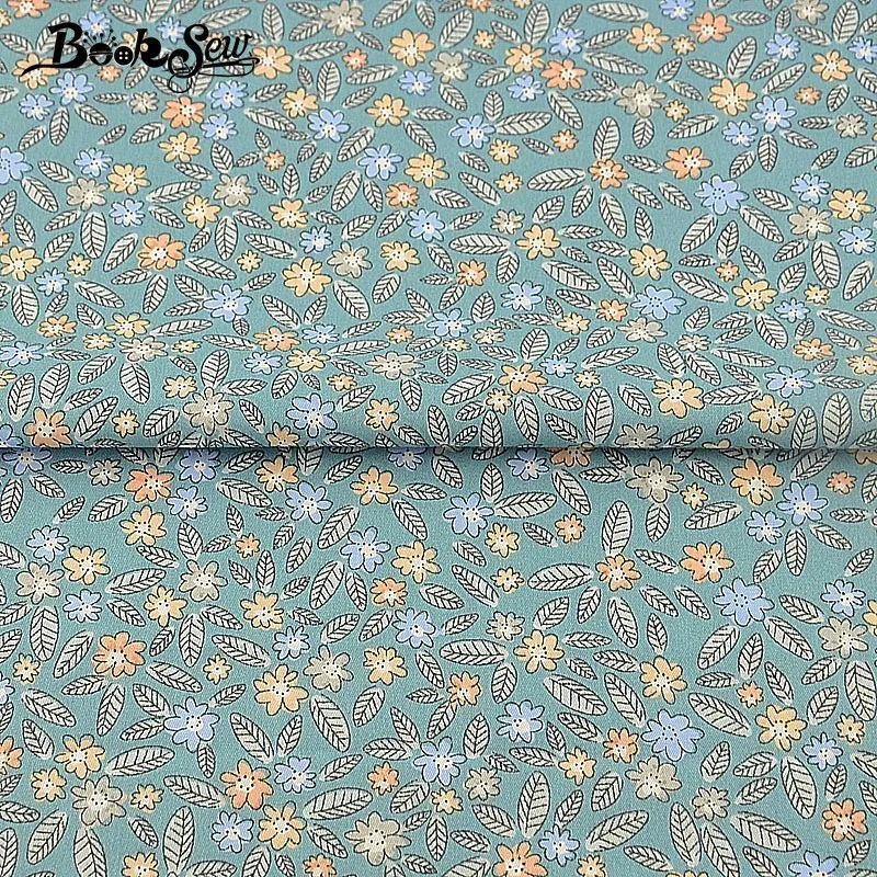 Booksew 100% хлопчатобумажная саржевая ткань цветочный домашний текстиль для шитья