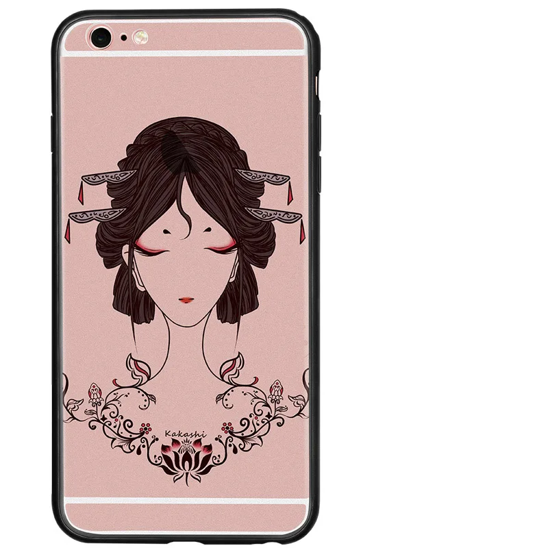 QuShar Luxury Lace Girls Phone Case for iphone 6 6S 7 Plus Elegant Ladies Clear Hard PC Back Cover iphone7 plus Fundas |