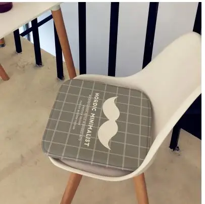 Черно белая подушка на сиденье с принтом для дома магазина кафе стул коврик стула