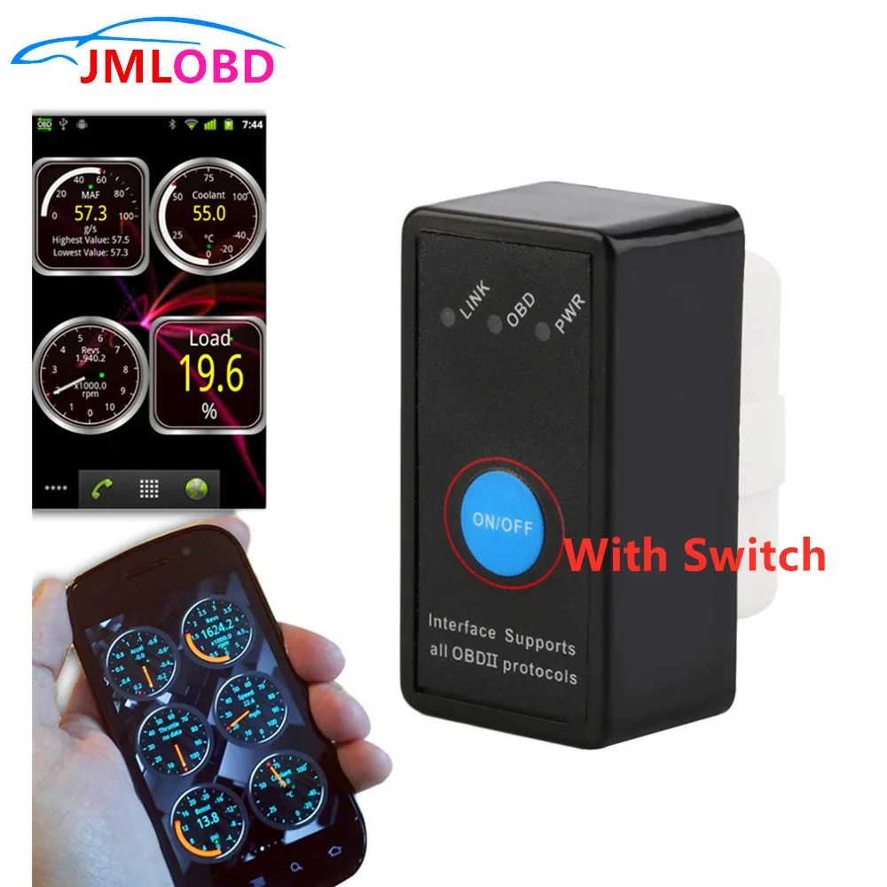 Мини Obd2 V2.1 ELM327 Bluetooth ELM 327 OBDii CAN BUS диагностический Интерфейс автомобильный