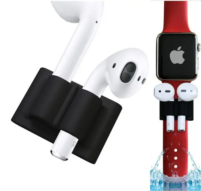 Силиконовый держатель-подставка для наушников AirPods 12 с защитой от потери |