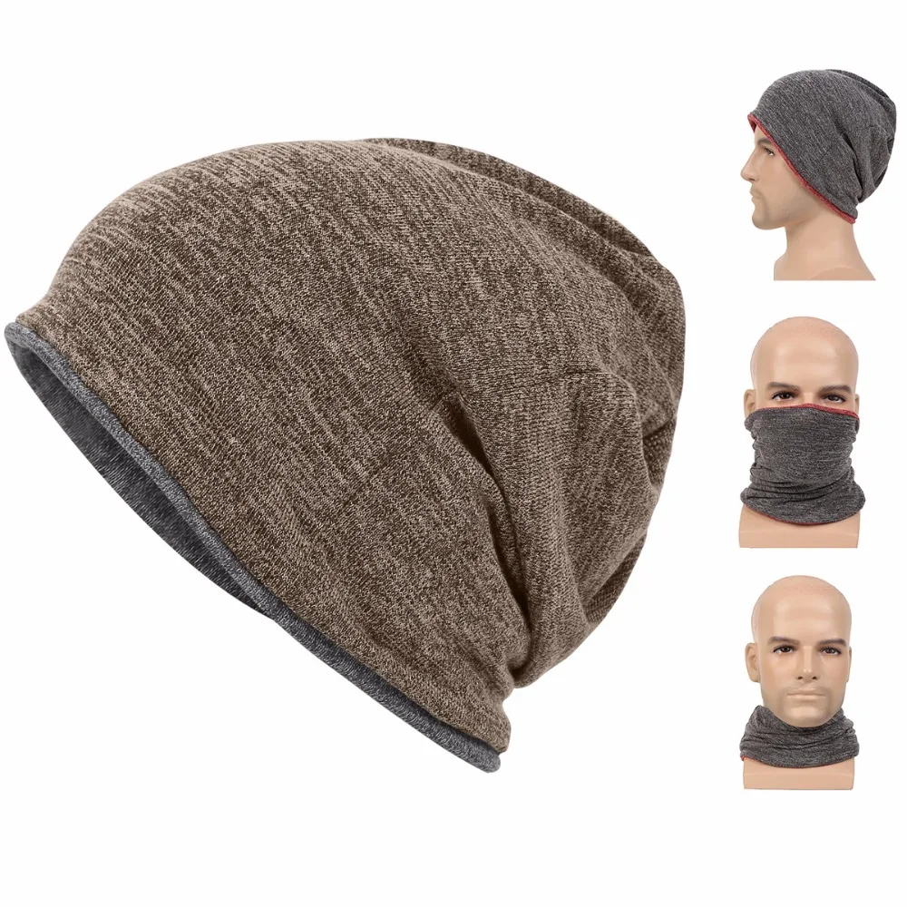 Шапка бини для мужчин и женщин мешковатая шапка с черепом вязаная носок зимняя