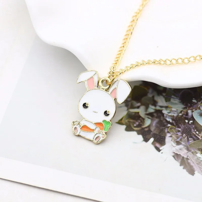 DIY милый кулон для животного из мультфильма Мой маленький белый кролик держать