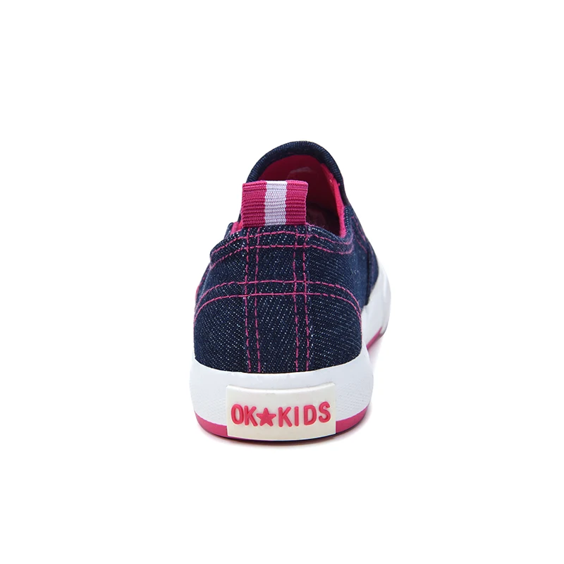 Hellenia new girls Canvas kids Shoes heart causal flats children school shoes child sneakers loafers navy light blue size 25-37 | Детская