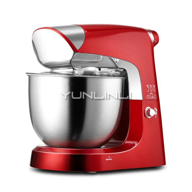 

Household Dough Mixer 1000W Dough Kneading Machine 5L Multifunctional Food Mixer Full-automatic Eggbeater SC-203
