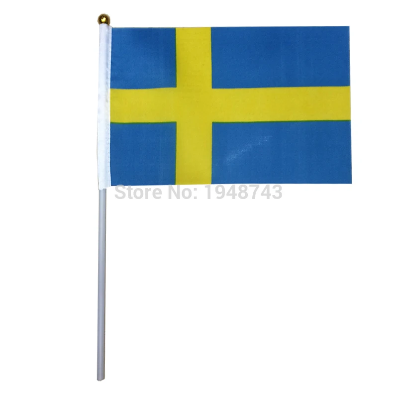 2017 10 шт. маленький японский 14*21 см|hand flags|national flagsweden flag |