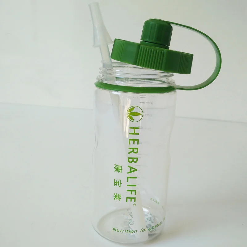 1000 мл Herbalife питательная Спортивная походная бутылка для воды фитнес соломенная пищевая пластиковая бутылка для воды