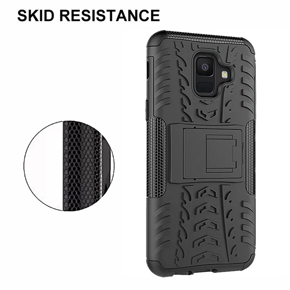 Stand Case For Samsung Galaxy A8 Plus 2018 Hybrid ShockProof Cover Silicone Cases A8+ SM- A530 A730 |