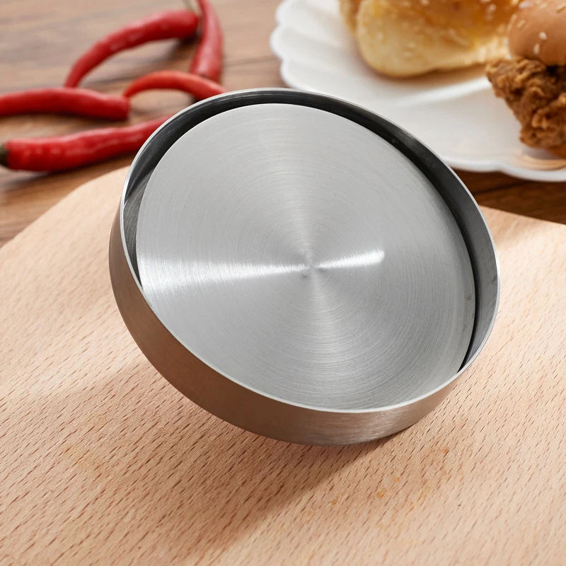 Пресс для гамбургеров из нержавеющей стали 3 7 дюйма|burger mold|diy hamburgerstuffed burger press |