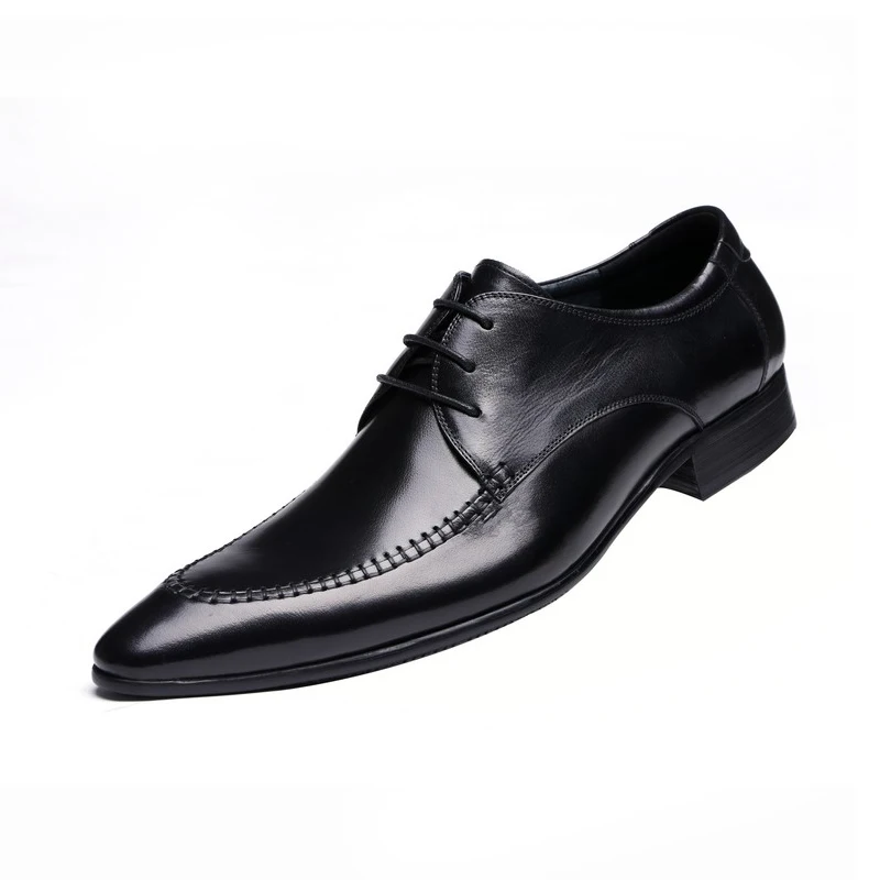

Genuine leather Fashion Hot Spring Summer Mens Wedding Party Dress Shoes Lace Formal Business Shoes Size euro45