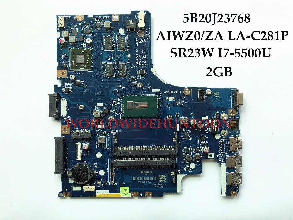 Высококачественная материнская плата для ноутбука Lenovo Z41-70 5B20J23768 AIWZ0/ZA LA-C281P SR23W
