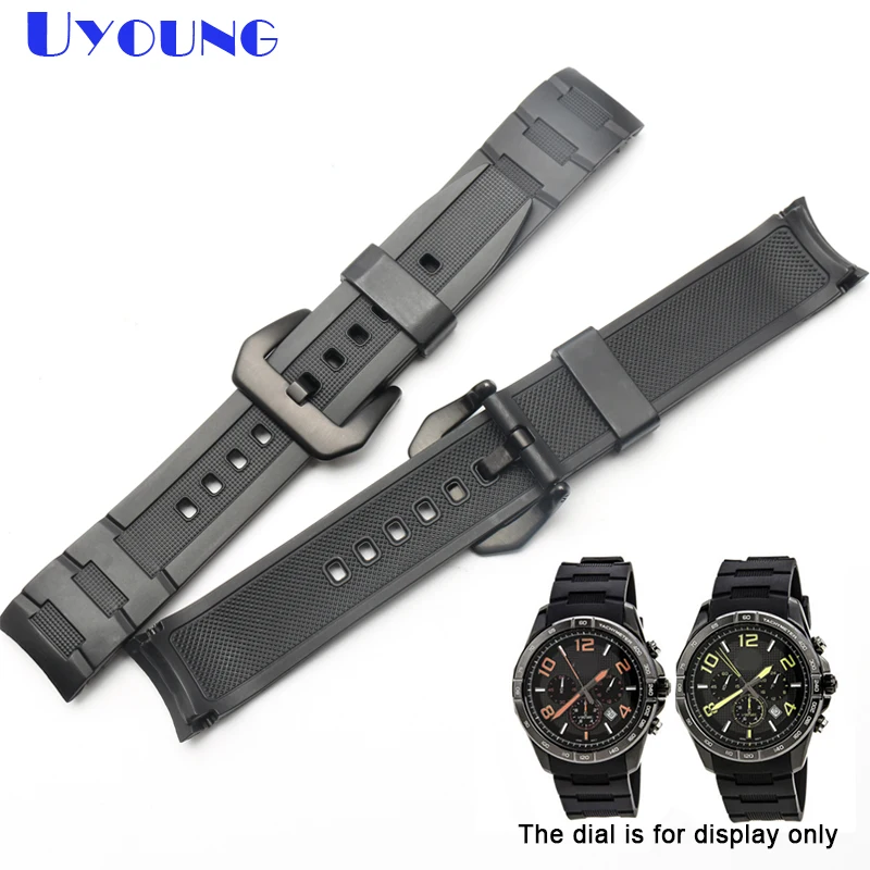 Силиконовый резиновый ремешок для часов водонепроницаемый 22 мм браслет EFR 516PB/EFR