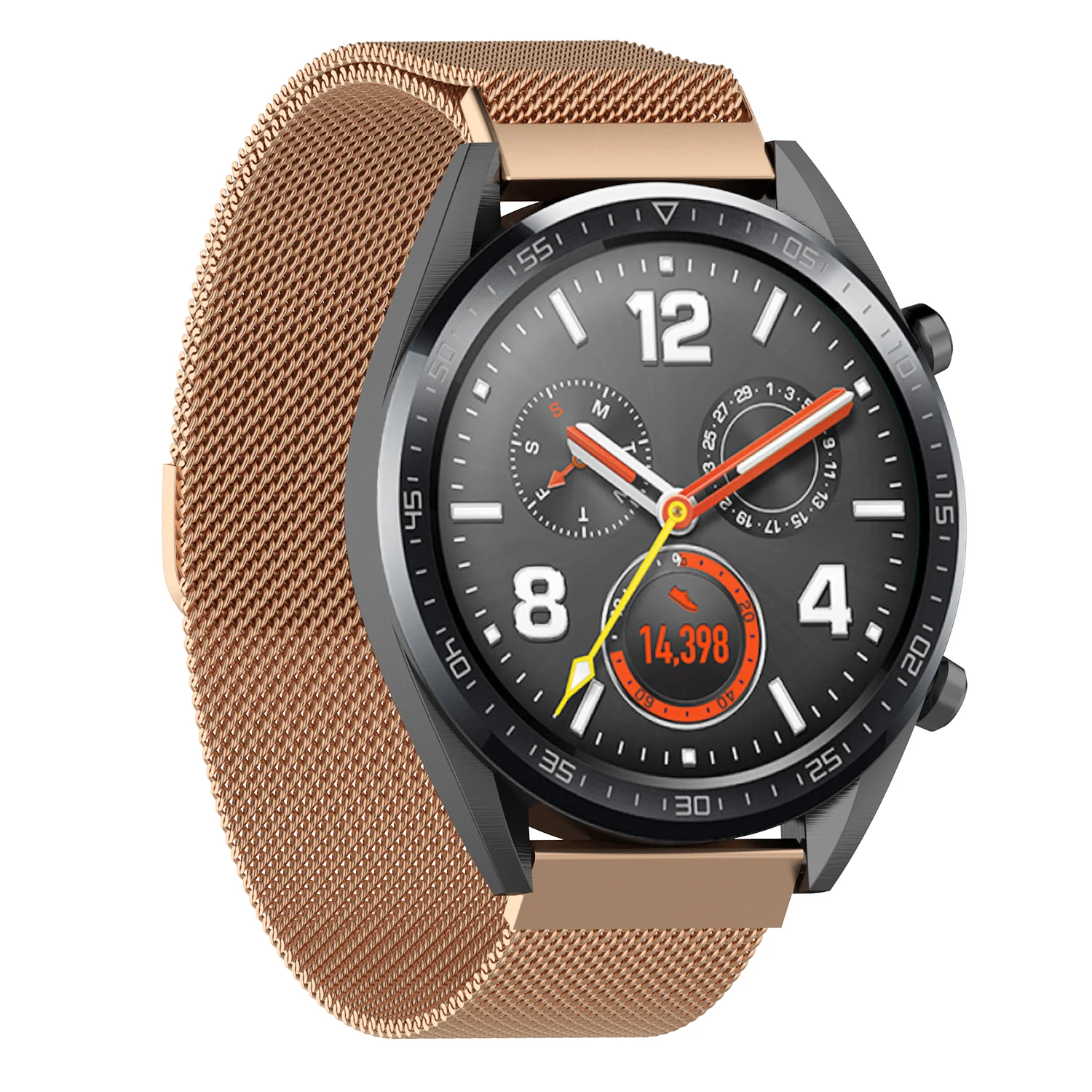 22 мм Миланский Браслет на петле ремешок для huawei Watch GT Magic магнитный металлический