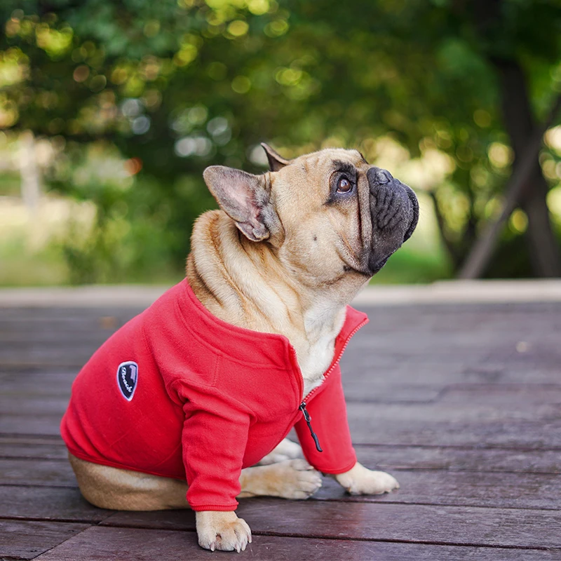 Одежда для собак свитер флисовая рубашка бульдога чихуахуа кошки одежда