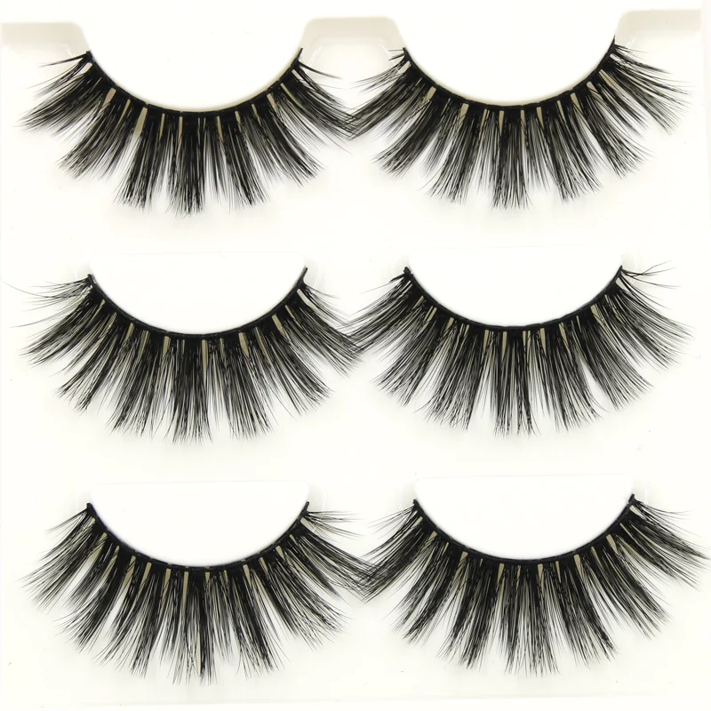 Увеличенные толстые Искусственные искусственные ресницы YOKPN из пучков хлопка