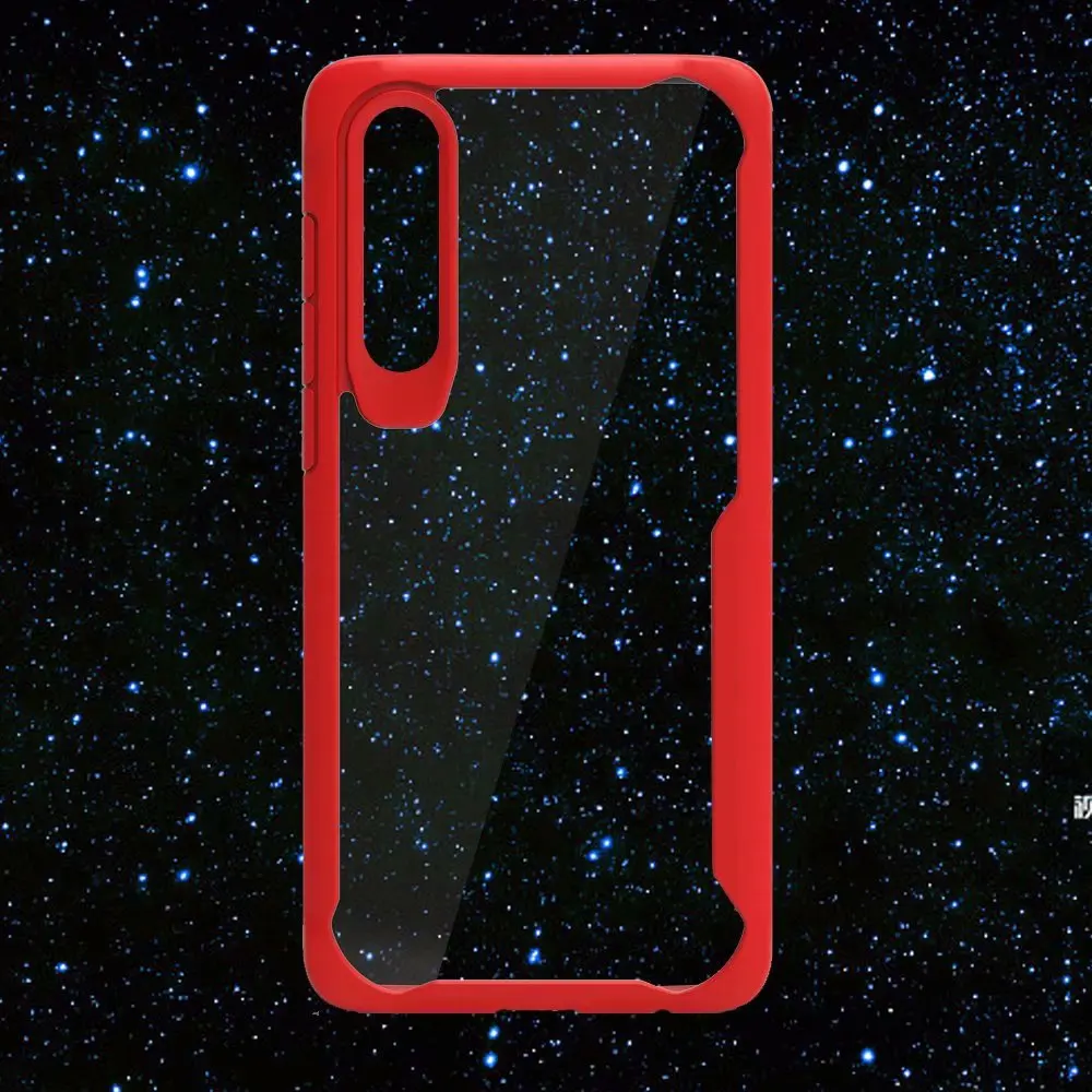 Для Huawei P30 чехол противоударный бампер силиконовый ПК прозрачный Роскошный для