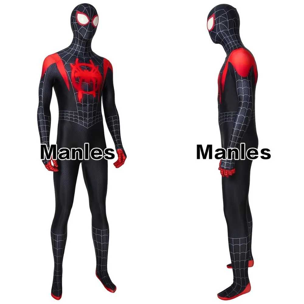 Человек-паук в костюм спайдермена Miles Morales Homecoming Питер Паркер Косплей Карнавал Человек-паук Хэллоуин Взрослый мужской