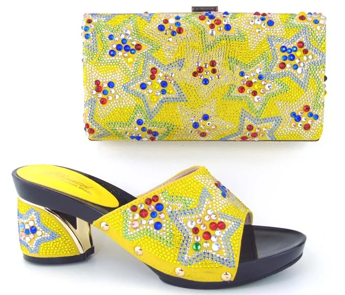 Италия Обуви И Сумки Набор PU Материал Ткани Африканских Обувь сумки Итальянской