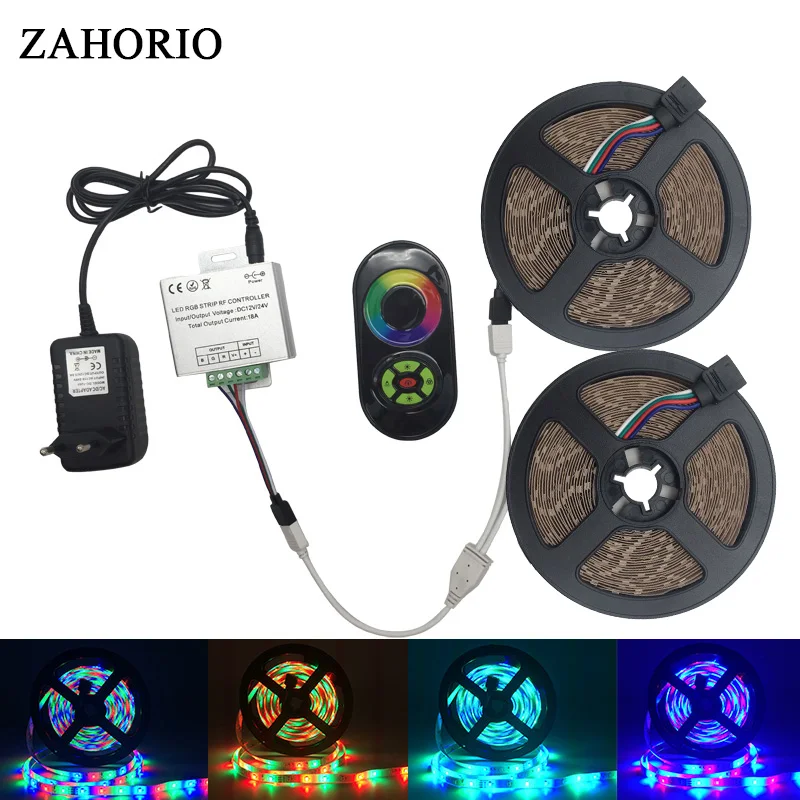 2835 SMD RGB LED Strip Lights 5M 10M 15M 20M no waterproof Flexible Ribbon Tape One Set+Touch Controller+DC 12V Power Supply | Лампы и