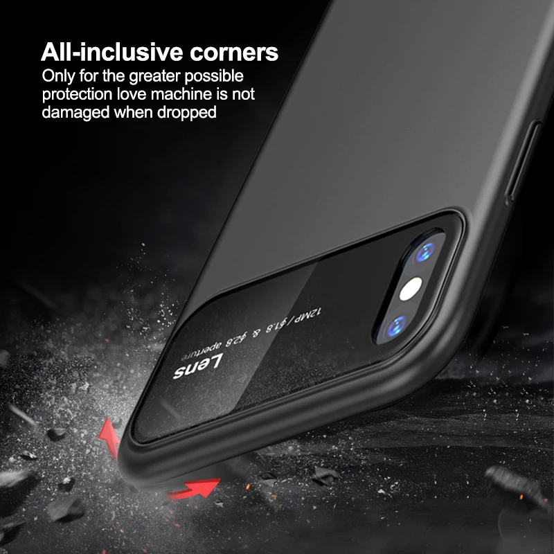 Роскошный ультратонкий светильник Пластик бампер чехол для iPhone XS Max X 8P 7 8 7