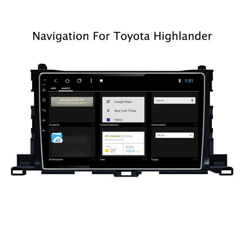 Автомобильный мультимедийный DVD плеер NAVITOPIA 10 1 дюйма 2 Гб ОЗУ 32 ПЗУ Android 8 GPS навигация для Toyota Highlander 2015 2016 2017