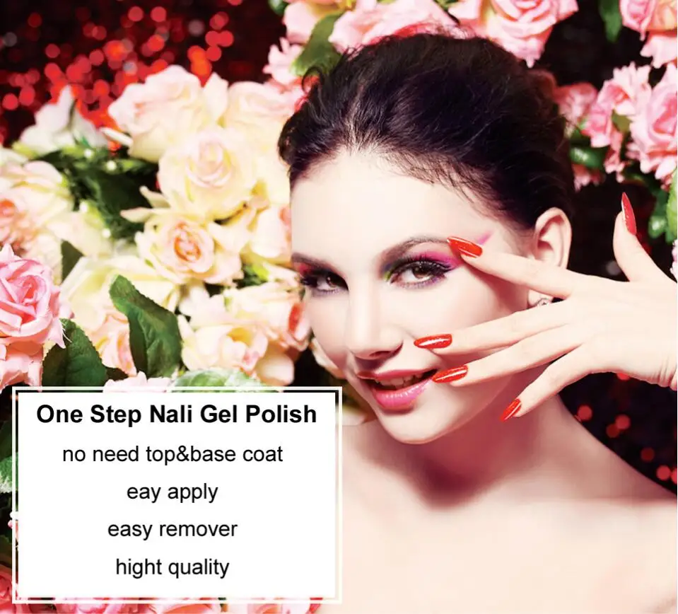 KADITON One Step 3 In 1 Fashion Gel Nail Polish Lucky Pure Color Hybrid Varnishes 7ML Long Lasting UV Soak Off Lacquer | Красота и