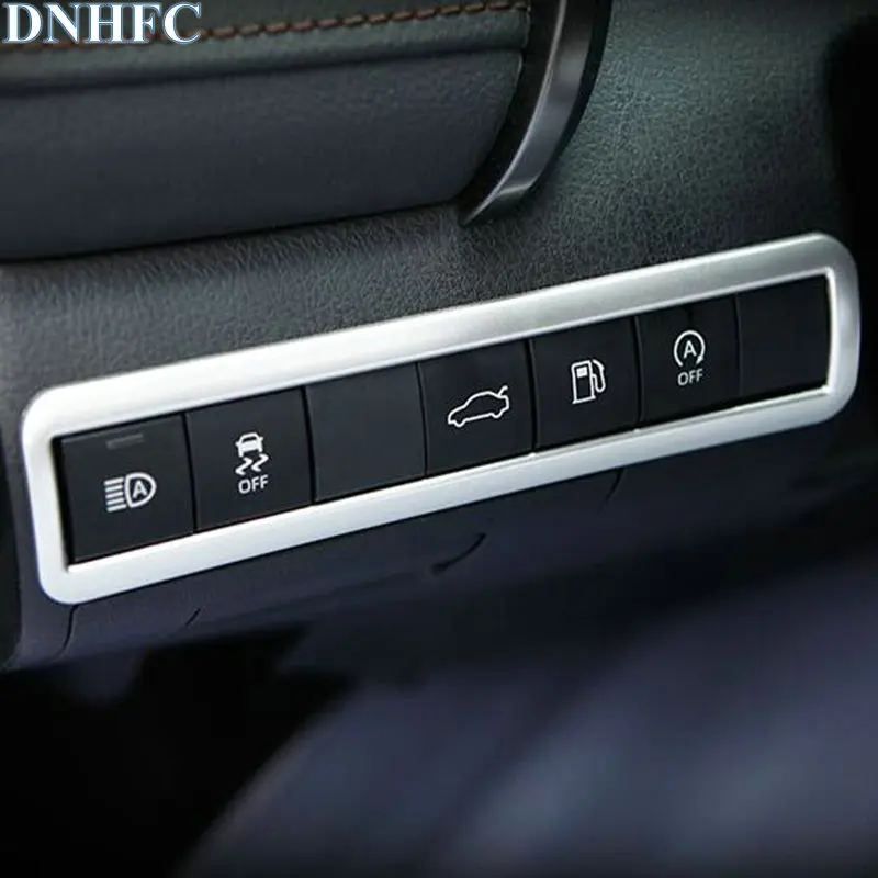 

DNHFC 1PCS Automobile headlamp switch ABS decoration frame for Toyota Camry 2018 MK8 auto accessories car styling
