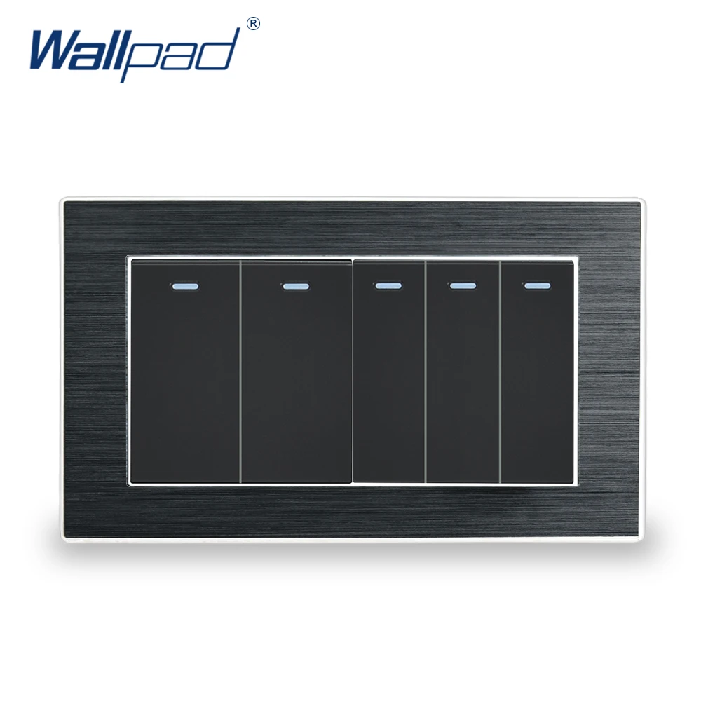 5 клавишный двухсторонний переключатель Wallpad роскошный настенный светильник ель