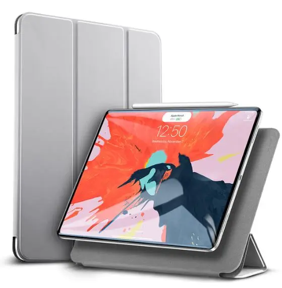 12.9 Inch Магнитный умный чехол для iPad Pro, 11 дюймов, чехол с тройной подставкой, Магнитный чехол, магнитное крепление, прорезиненное покрытие для iPad Pro 12,9 - Цвет: 12.9 Inch