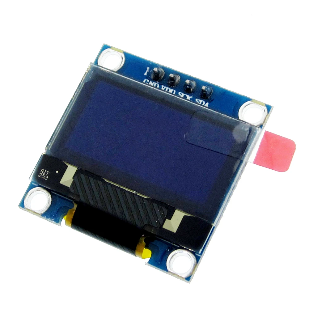10 шт. 0 96 &quotсиний дюймов OLED модуль Новый 128X64 ЖК светодиодный дисплей 4pin 0.96&quot IIC I2C