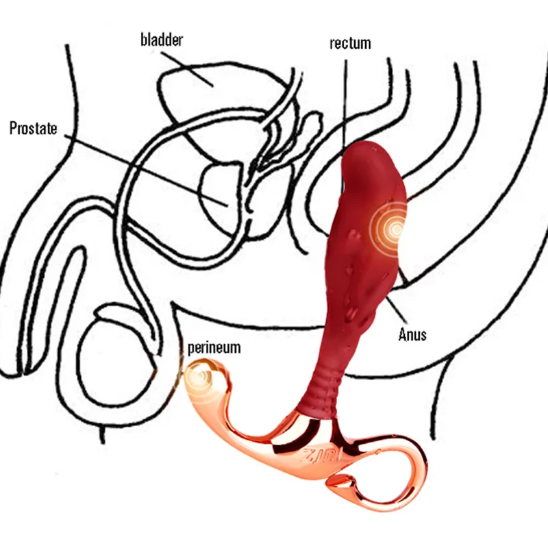 Гладкий анальный штекер мужской G spot Стимулятор для мужчин с металлической