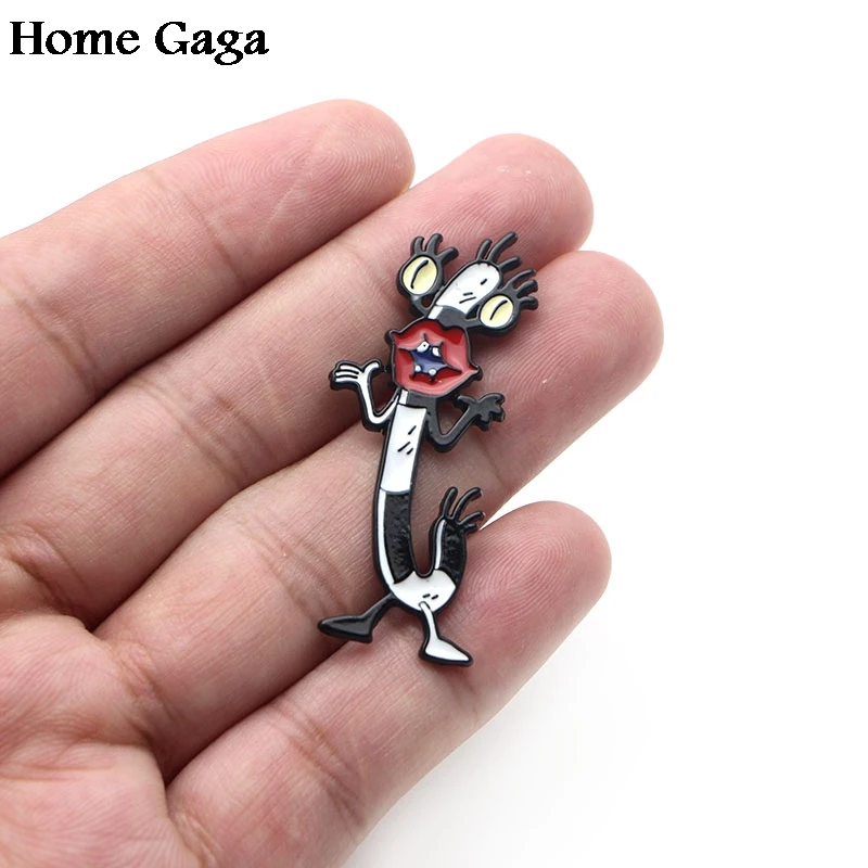 Homegaga ааааа! Настоящие Монстры! Zimbo Krumm втулка цинк галстук булавки одежда броши для мужчин и женщин шляпа Декоративные значки медаль D1327