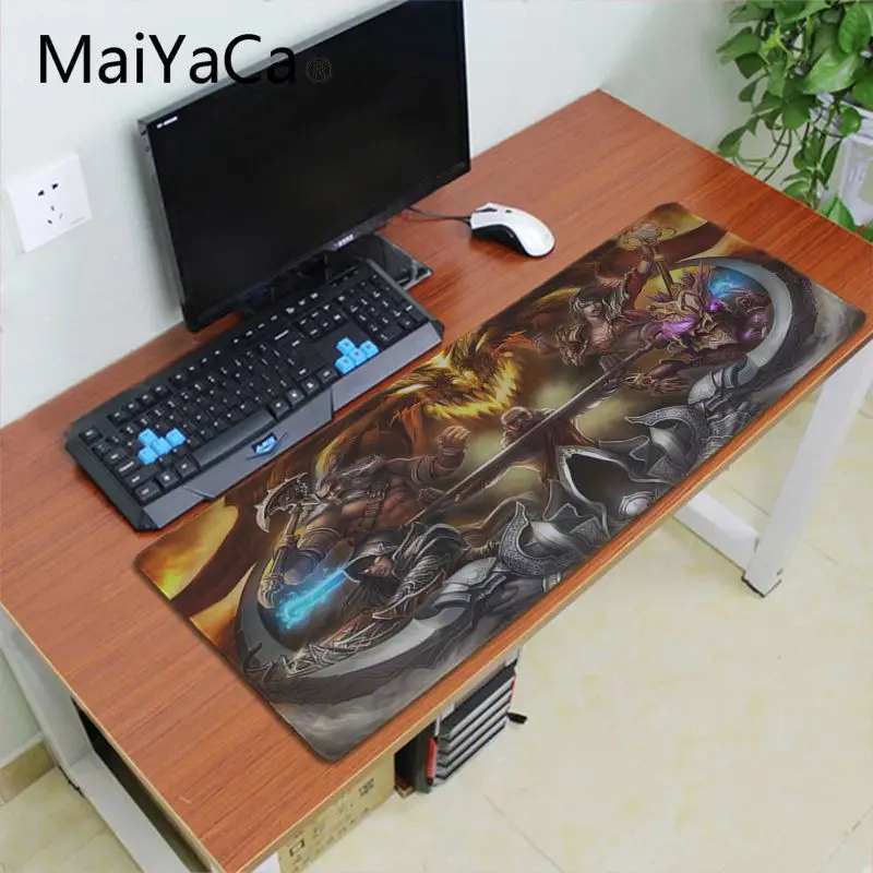 Lock Edge 30X70cm Maiyaca diablo, резиновая мышь, прочный Настольный коврик для мыши, игровой коврик для мыши, для ПК, ноутбука, ноутбука, большой коврик для мыши, геймерский Настольный коврик - Цвет: Lock Edge 30X70cm