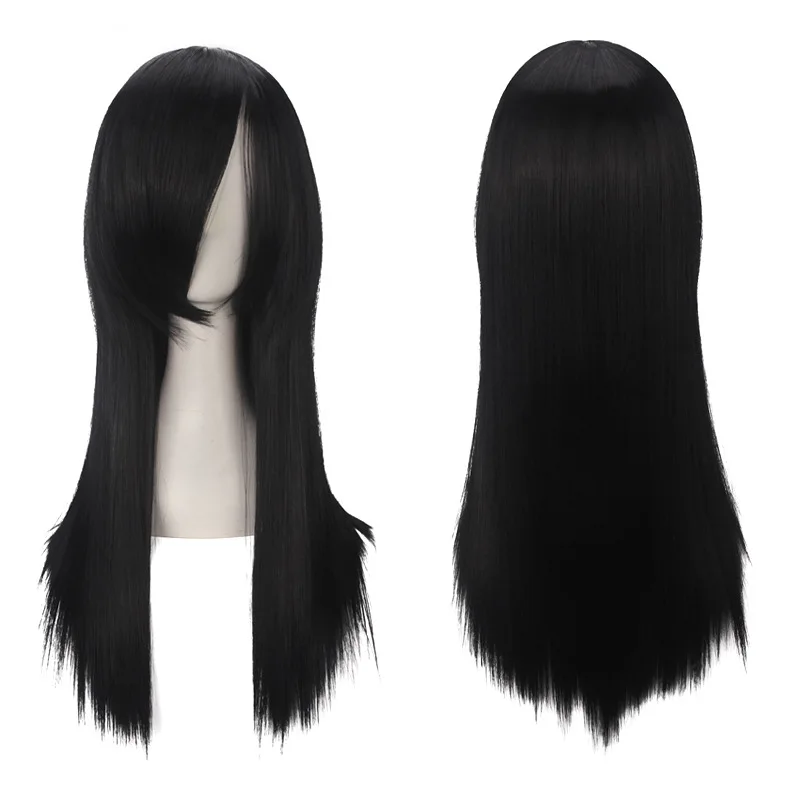 Ccutoo Orochimaru 60 см/23 6 дюйма черные прямые Длинные Синтетические волосы полная челка