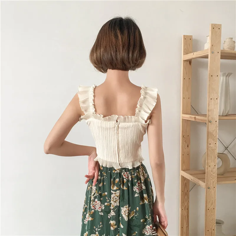 PERHAPS U белый хаки с рюшами V образным вырезом сексуальный облегающий Короткий без