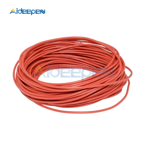 Red 10 метров UL-1007 провод 24AWG ПВХ изолированный провод электрический кабель Монтажный провод 300 В шнур красный/черный/синий/желтый - Цвет: Red