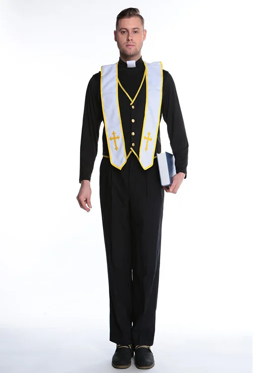 Женский костюм на Хэллоуин сексуальная монахиня сестра Европейский религиозный