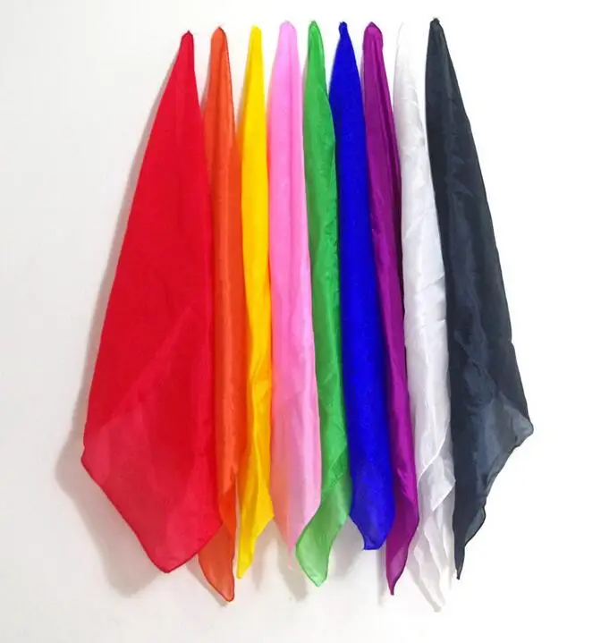Fun Magic Accessoires 30*30 см цветной шелковый шарф магические трюки обучение и образование
