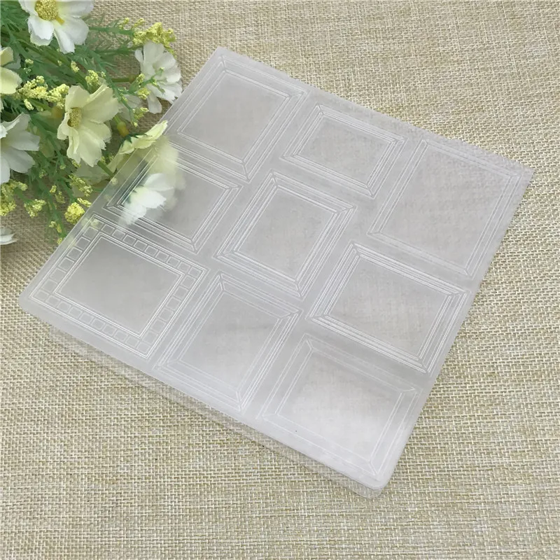 

Square geometry plastic embossing folder for DIY scrapbook card envelop album frame decoration template