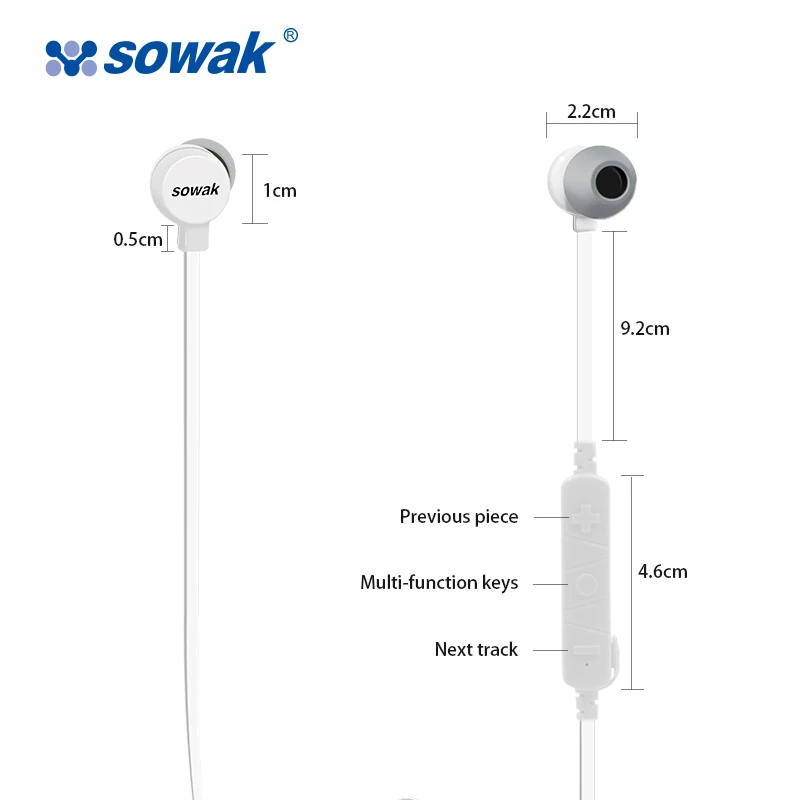 Sowak H3c наушники с защитой от пота Беспроводная гарнитура Bluetooth для телефона MP3/MP4