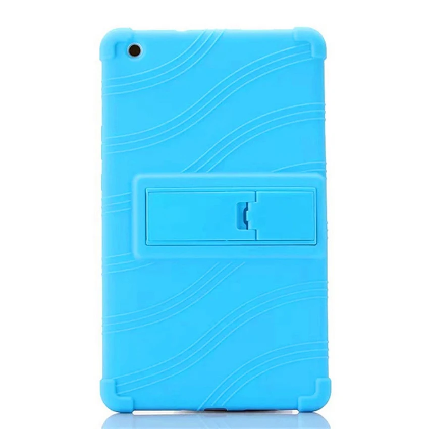 blue Мягкий силиконовый чехол-подставка для Xiao mi Pad 4 Plus 10,1, защитный чехол для mi Pad 4 Pad4 Plus 10,1 дюймов+ пленка+ ручка - Цвет: blue