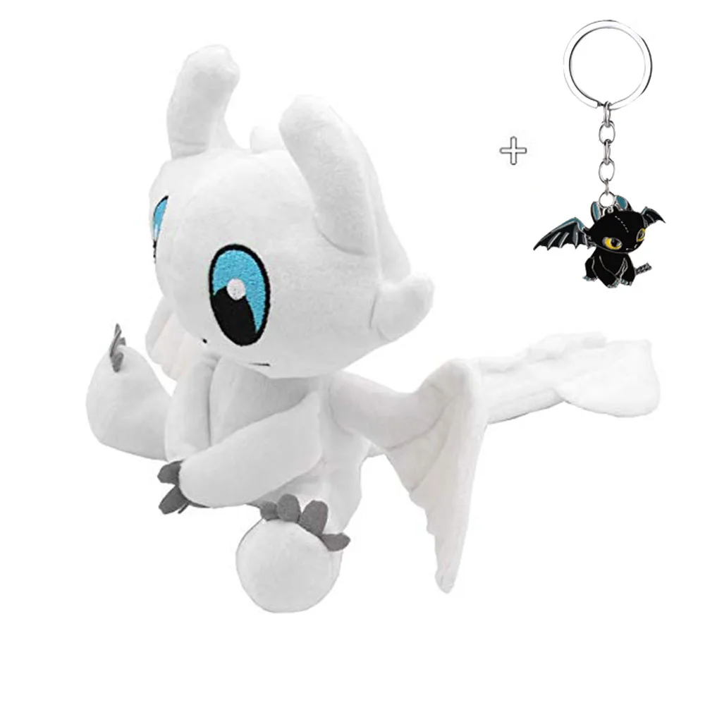 Как приручить дракона 3 плюшевый светильник Fury мягкая кукла белого подарок 25 см