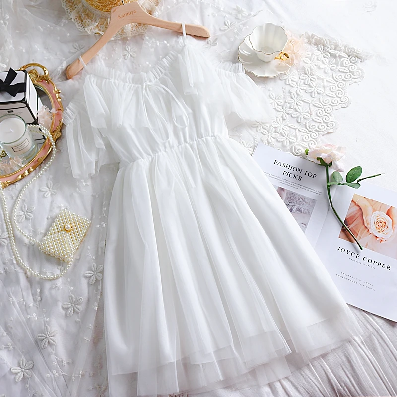 2019 летнее женское милое платье принцессы на бретельках с v образным вырезом и