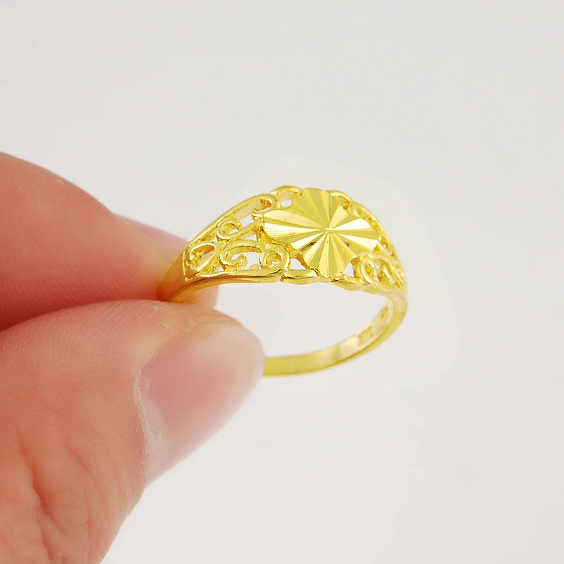 Романтическое кольцо Особенный дизайн 24 к Золотое женское для свадьбы оптовая